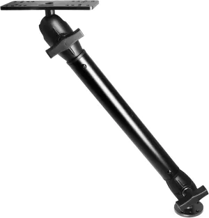 1.5" / C Size Ball Aluminum Fish Finder Mount with Extension(18.3") Arm, Marine Electronic/Depth Finder Mount for Boat, 360° Rotation, Compatible with Garmin, Lowrance, Humminbird and More