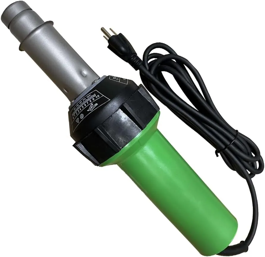 1600W Plastic Welding Kit Hot Air Welder Heating Gun PVC Vinyl Rod Welding Hot Gas Pistol Tool, with Various Welding Nozzles, Handheld Floor Groover