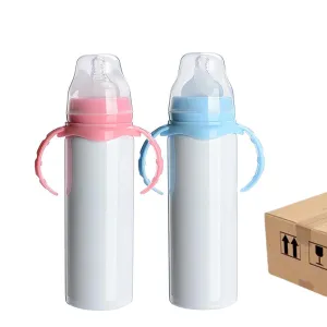 8oz Case(24 Units)Sublimation Blanks Sippy Baby Bottle