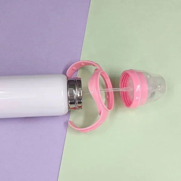 8oz Case(24 Units)Sublimation Blanks Sippy Baby Bottle