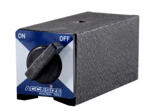 Accusize Industrial Tools 264lb Strong Pull Power ON/Off Type Extra-Large Magnetic Base (Without arms), 6010-0141