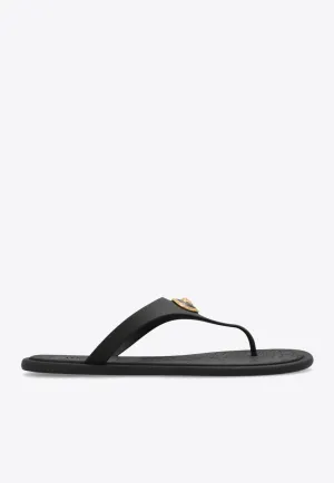 Alia Flat Rubber Thong Sandals