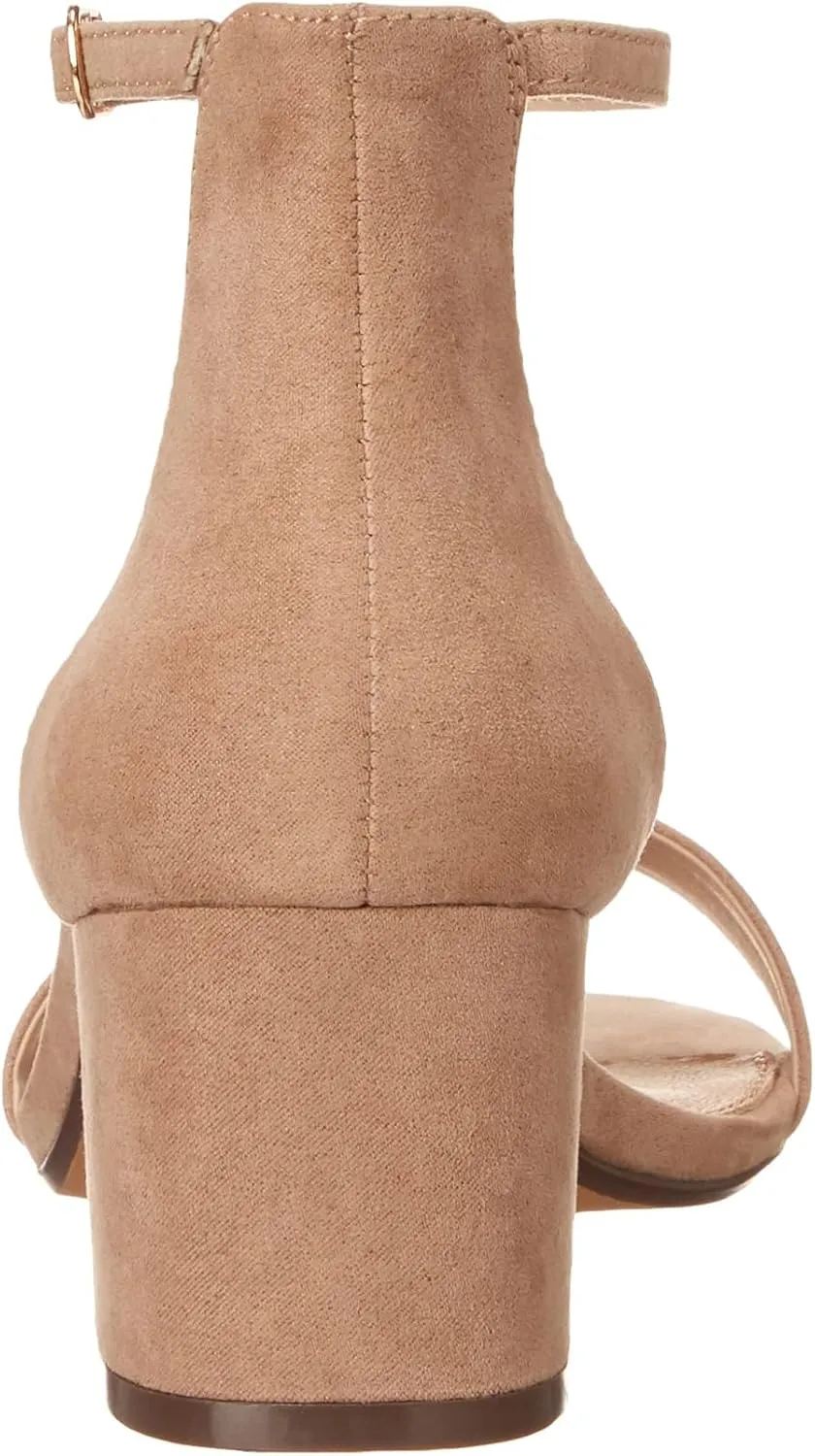 Amazon Essentials Women's Two Strap Heeled Sandal