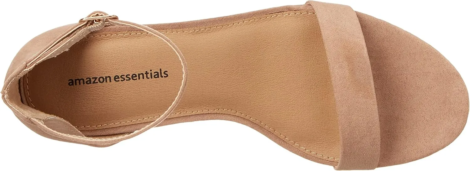 Amazon Essentials Women's Two Strap Heeled Sandal