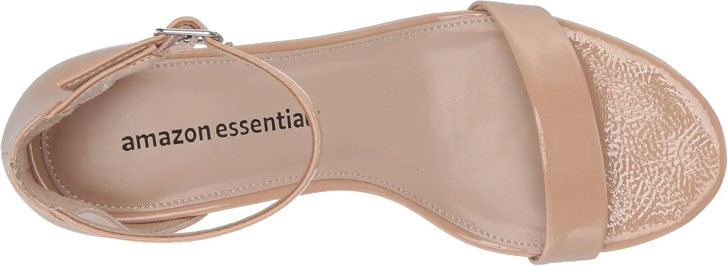 Amazon Essentials Women's Two Strap Heeled Sandal