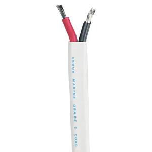 Ancor Standard Duplex Cable - Flat 18-2 AWG - 2 x 0.8mm&#178; Red-Black - 100'