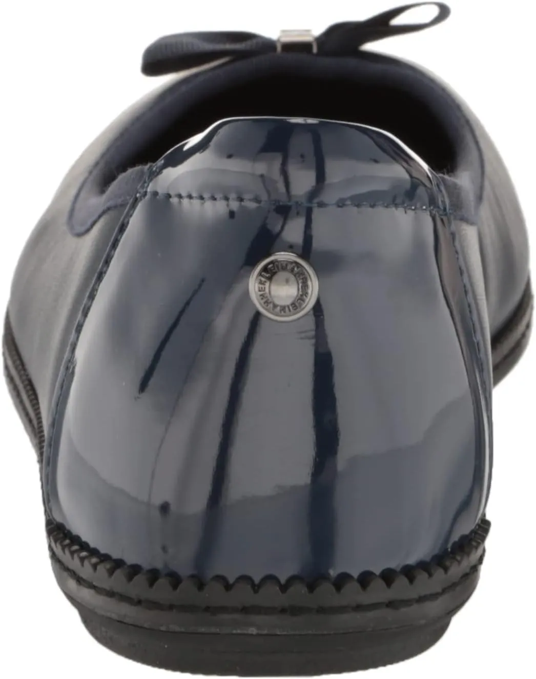 Anne Klein Womens Ember Faux Leather Round Toe Ballet Flats