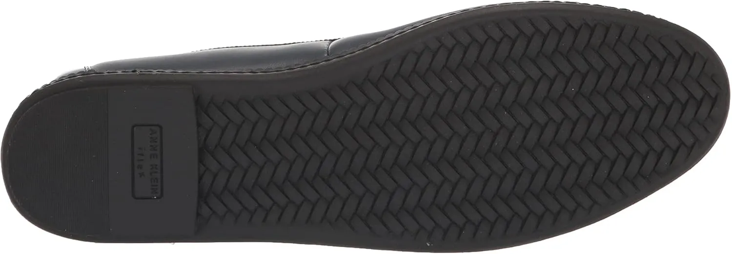 Anne Klein Womens Ember Faux Leather Round Toe Ballet Flats