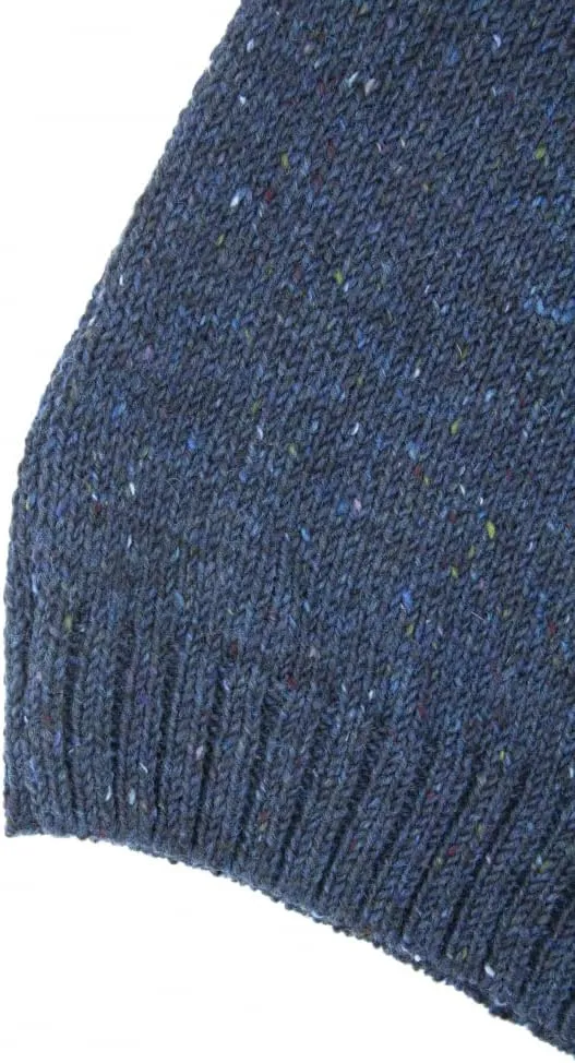 Aran Crafts Men's Irish Cable Knitted Half Zip Sweater (100% Donegal Wool)
