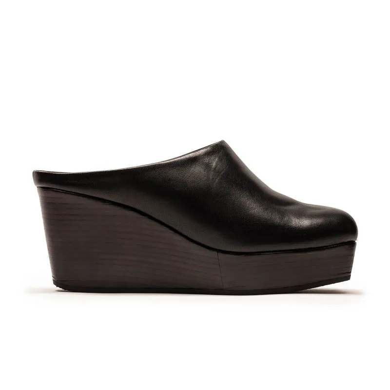 AW25 JAKE Black | Leather Mule