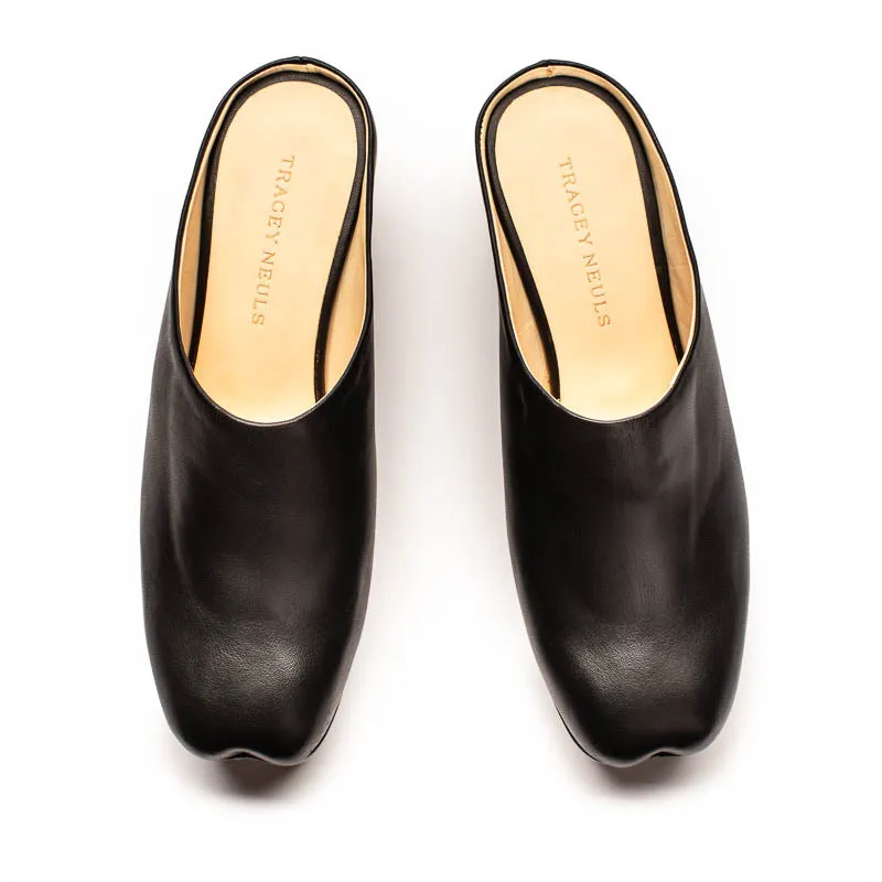 AW25 JAKE Black | Leather Mule