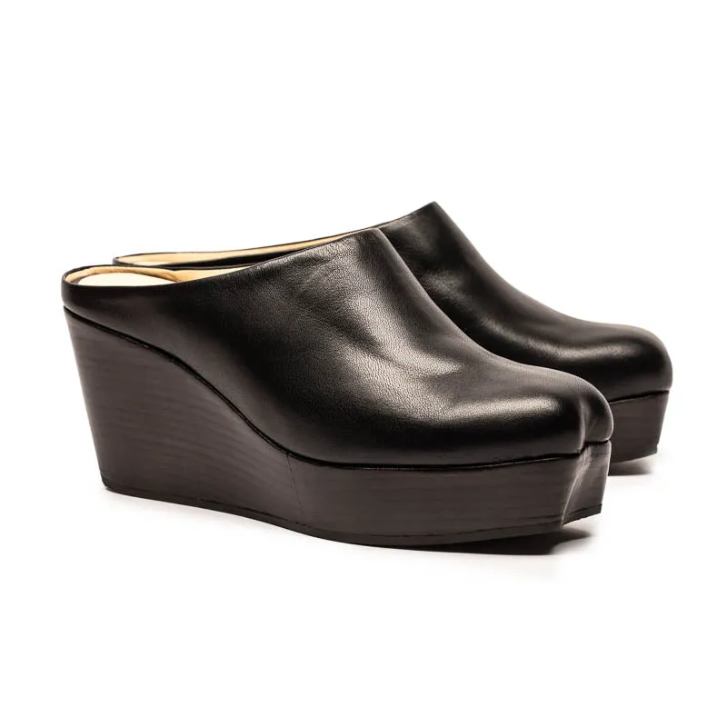 AW25 JAKE Black | Leather Mule