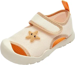 Balabala Toddler Girls Boys Sport Sandal, Kids Closed Toe Outdoor Water Sandals Non-slip Lightweight Beach Walking Shoes