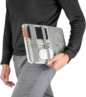 Beblau FOLD Portable TECH Organizer attachable to your Devices | Desk Sleeve | Gadget case | Working from Home Essentials | Laptop accessories | Backpack Insert | Portfolio |