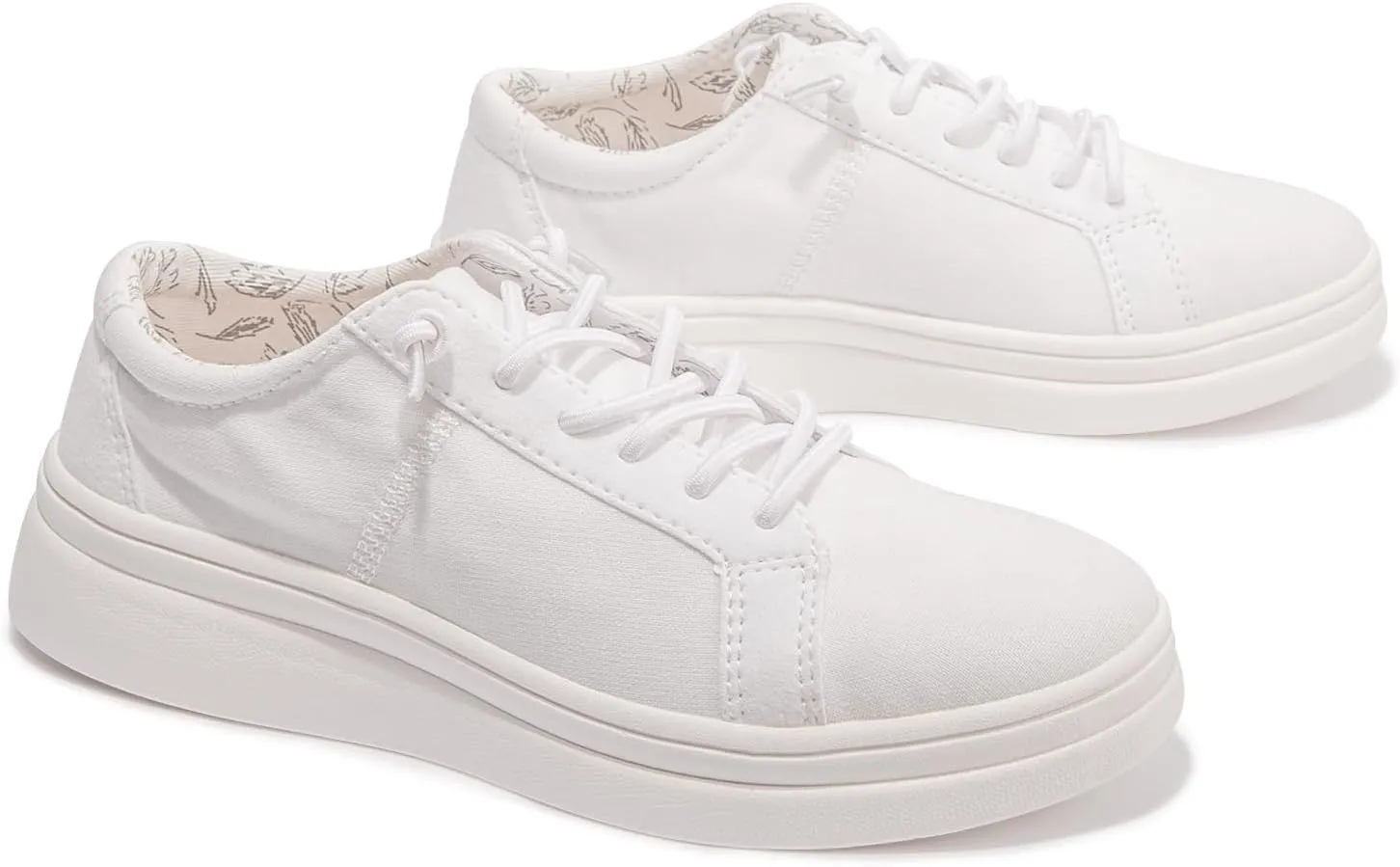 BENEKER Women's Slip on Canvas Sneaker Low Top Casual Loafer Arch Support and Comfy Walking Shoes