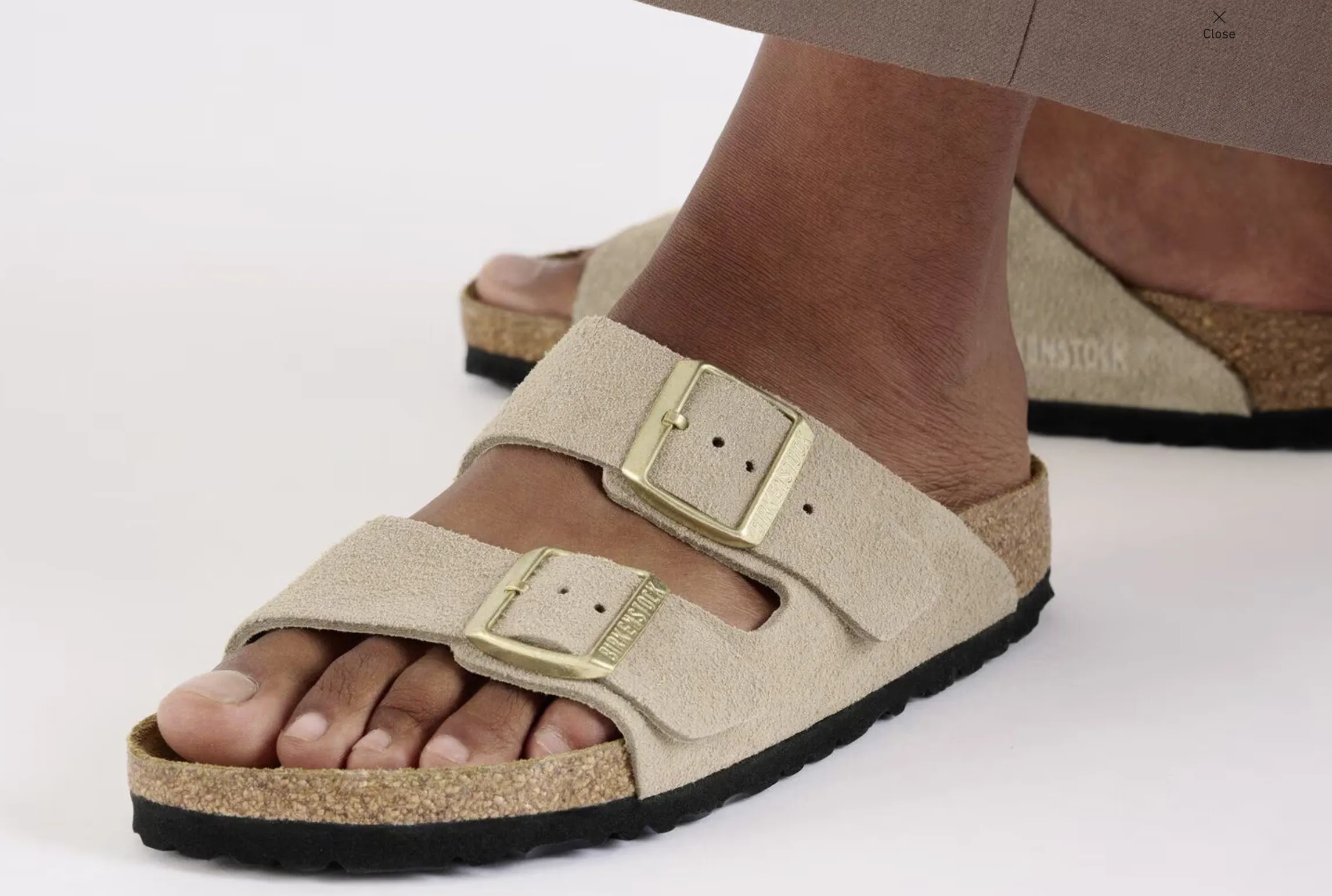 Birkenstock Arizona Suede Sandcastle Sandals