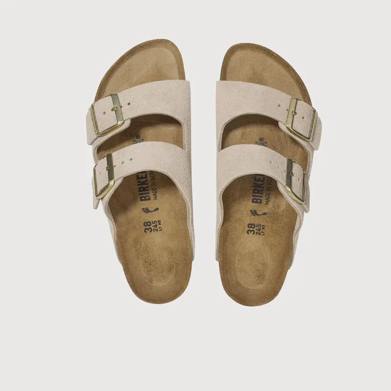 Birkenstock Arizona Suede Sandcastle Sandals