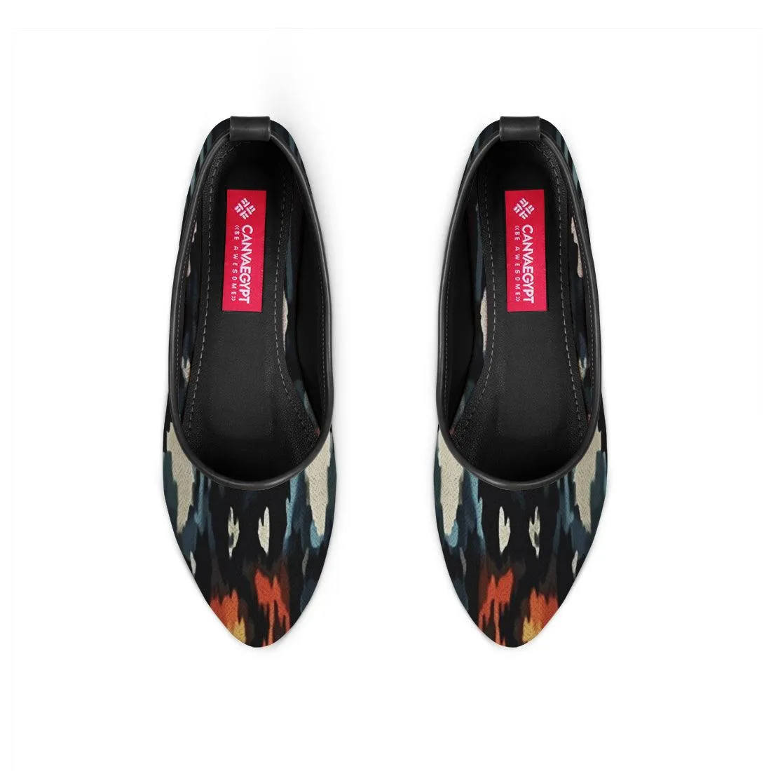Black Round Toe Shoe Flamy