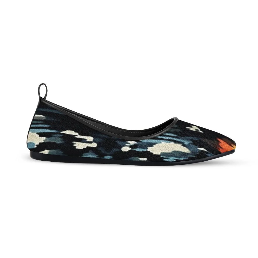 Black Round Toe Shoe Flamy
