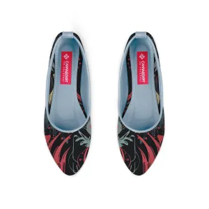 Blue Round Toe Shoe Flecks