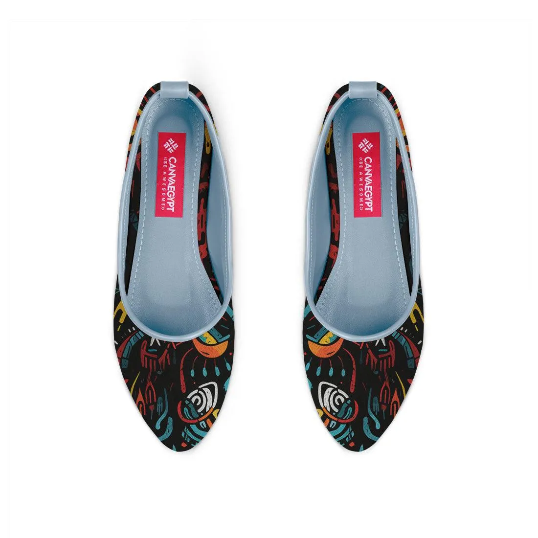Blue Round Toe Shoe Looming