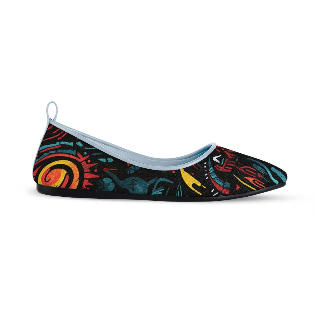 Blue Round Toe Shoe Looming
