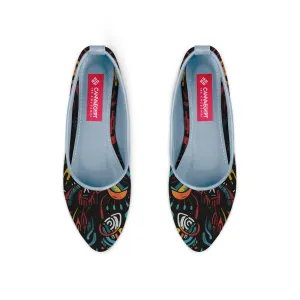 Blue Round Toe Shoe Looming