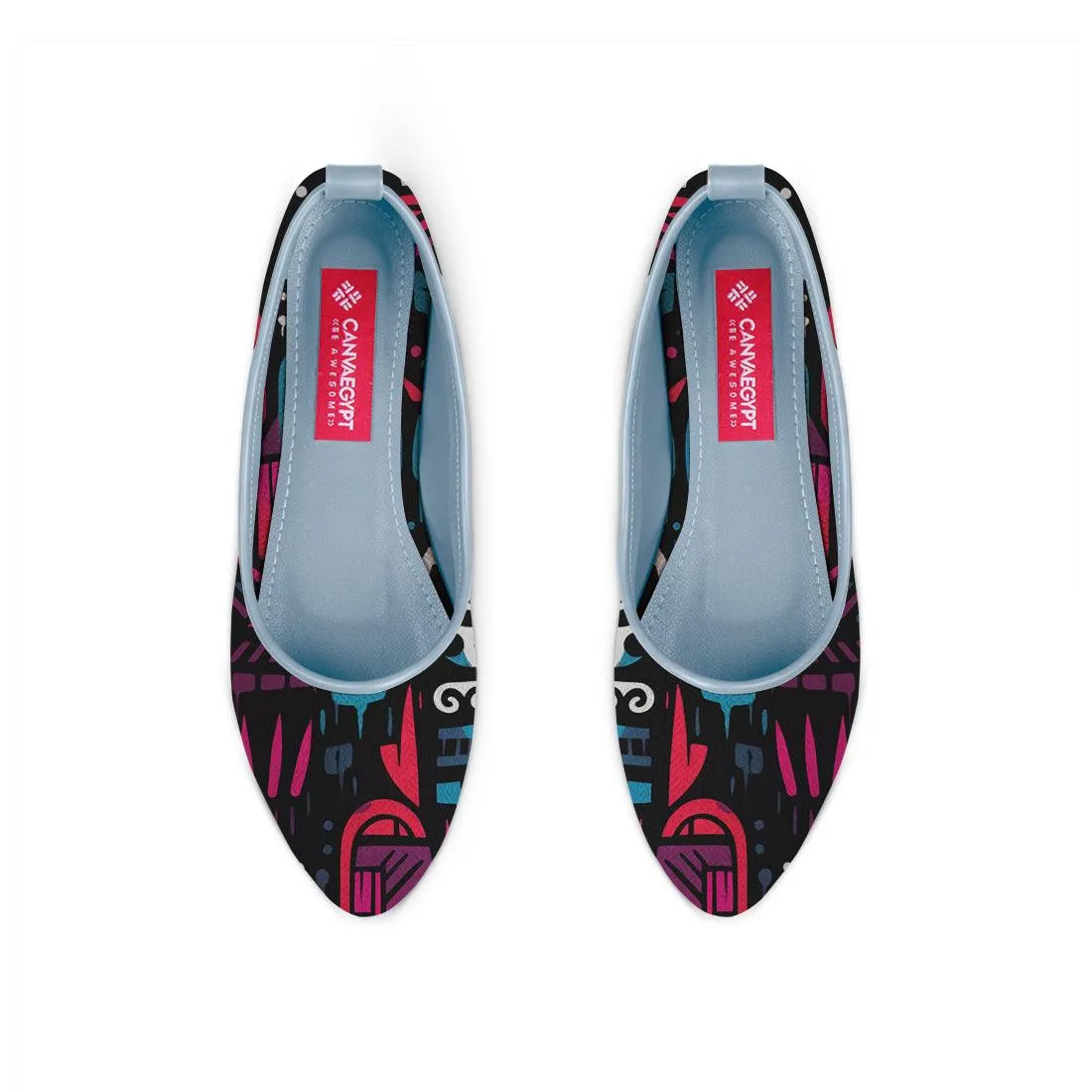 Blue Round Toe Shoe Muddled