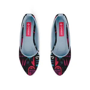 Blue Round Toe Shoe Muddled