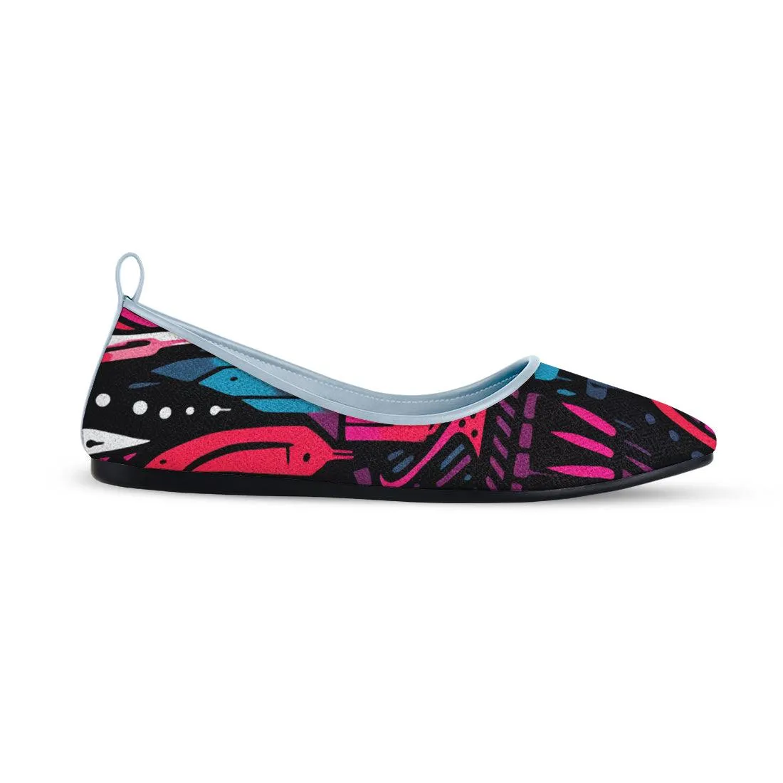 Blue Round Toe Shoe Muddled