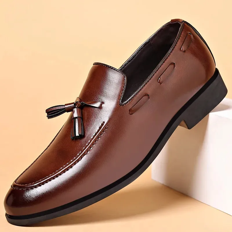 Brand New Men's Designer-Inspired Dress Shoes, Business Casual Style, Easy Slip-On Loafers
