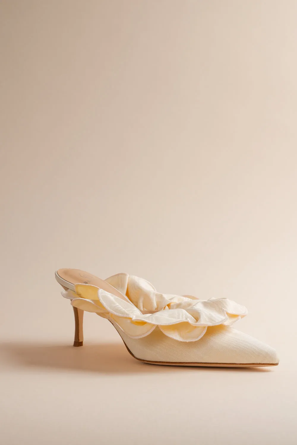Brother Vellies Stell Mule in Ivory