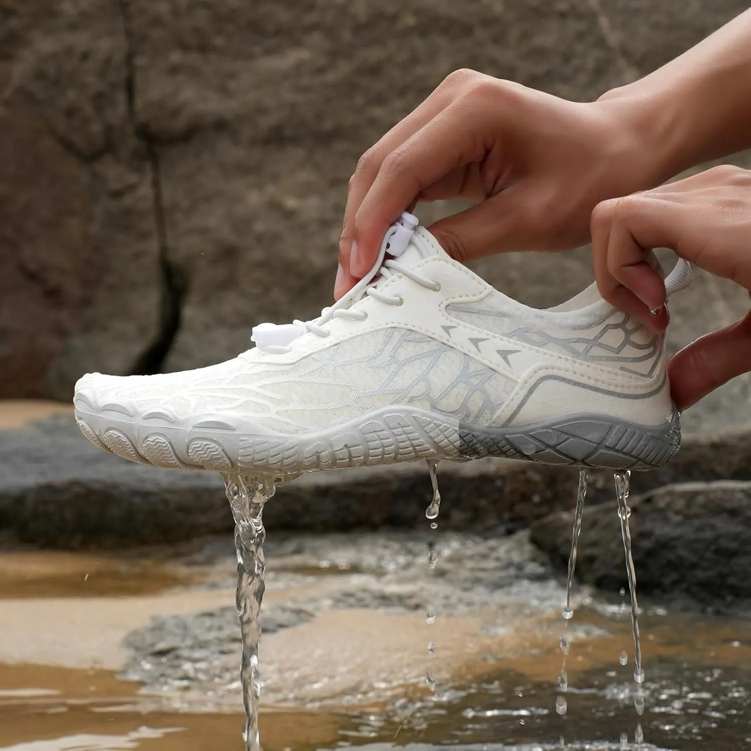 Canbebig Barefoot Shoes Women & Men Non-Slip Athletic Footwear Wide Toe Box Healthy Barefoot Shoes Breathable Running Shoe Unisex Outdoor Hiking Footwear