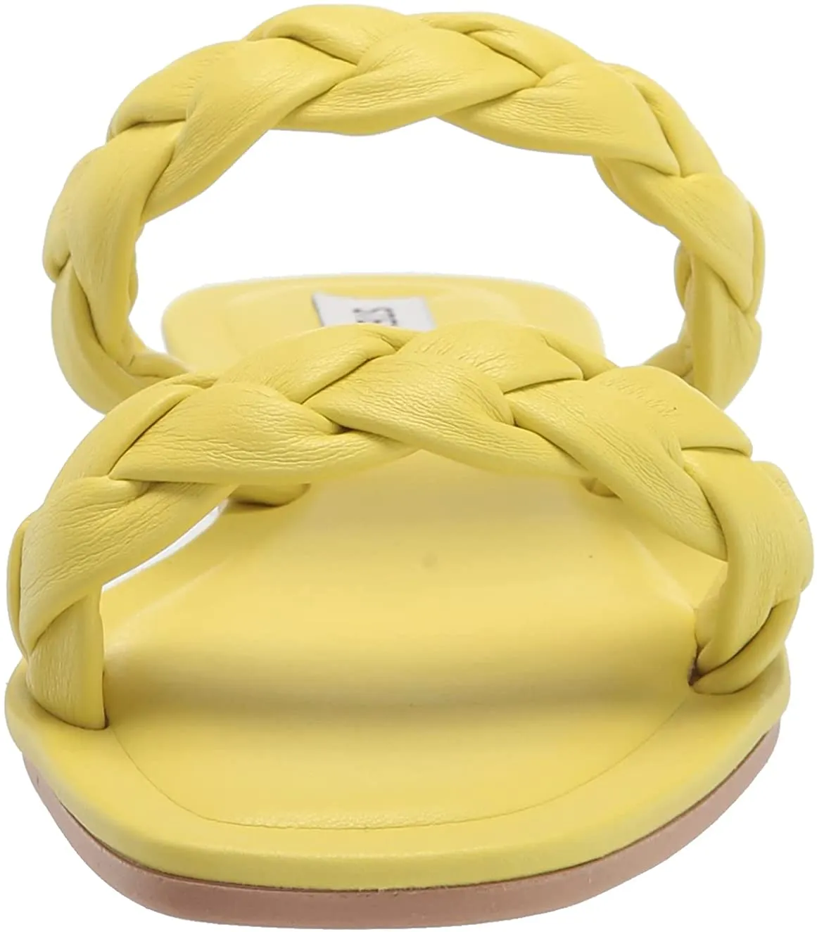 Chic Braid Yellow Flats Dependable Chunky Detail Steve Toe-Straps Persia Madden Double