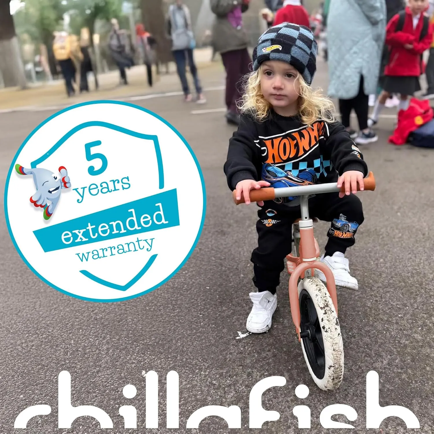 Chillafish Charlie Lux – Lightweight 12" Balance Bike with Footrest (2–5 Yrs)