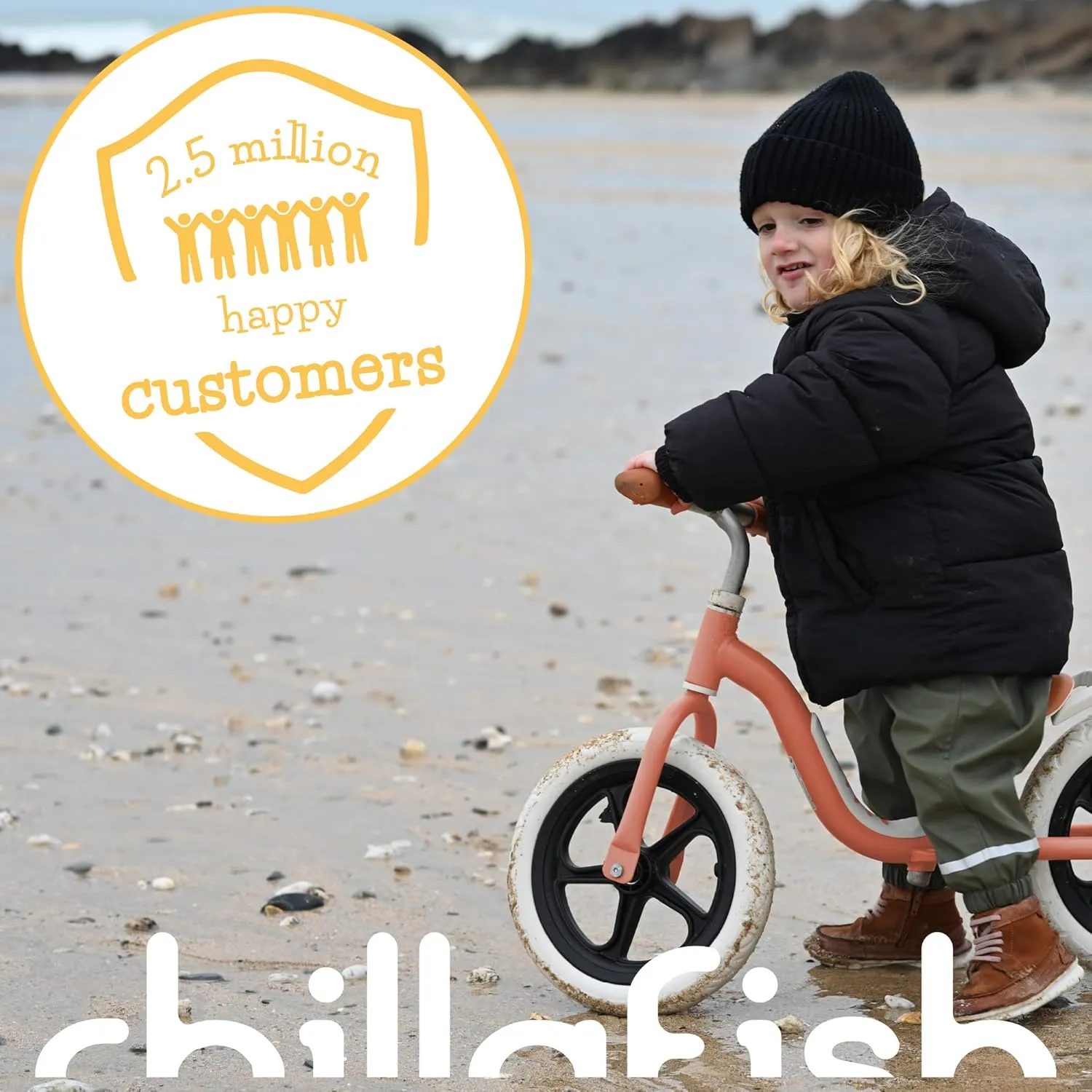 Chillafish Charlie Lux – Lightweight 12" Balance Bike with Footrest (2–5 Yrs)