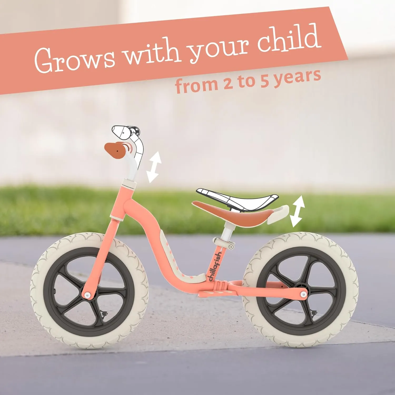 Chillafish Charlie Lux – Lightweight 12" Balance Bike with Footrest (2–5 Yrs)