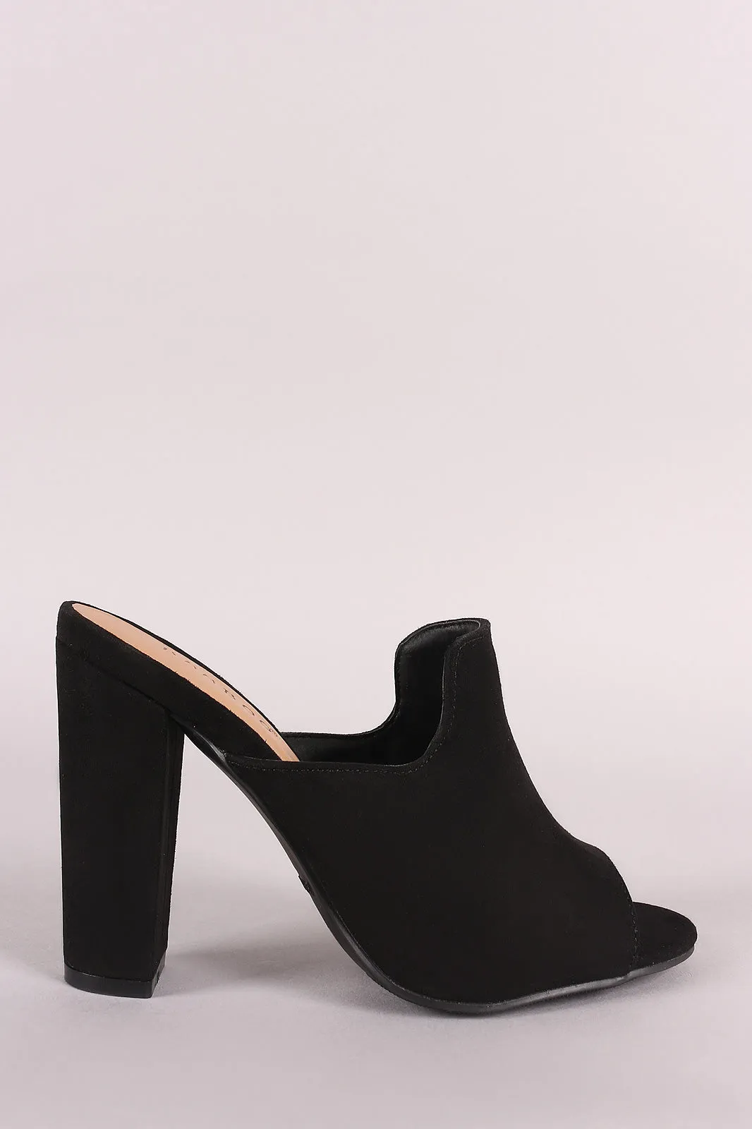 Chunky Mule Happy customers Toe Peep Bamboo Heel Wholesale pricing Suede