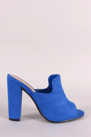 Chunky Mule Happy customers Toe Peep Bamboo Heel Wholesale pricing Suede
