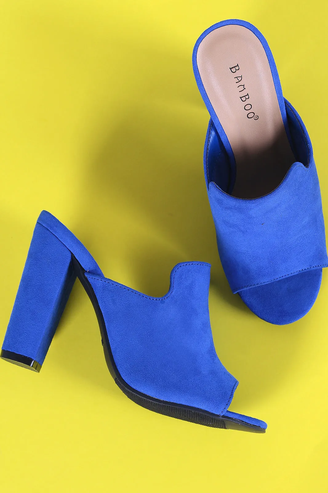 Chunky Mule Happy customers Toe Peep Bamboo Heel Wholesale pricing Suede