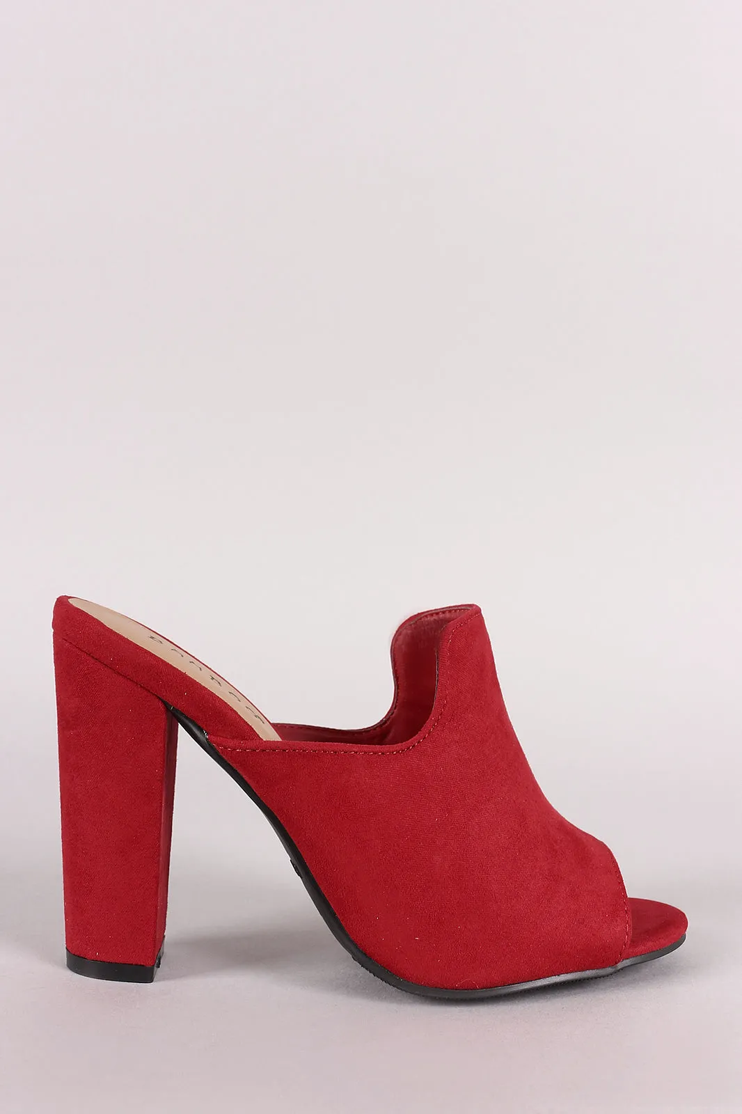 Chunky Mule Happy customers Toe Peep Bamboo Heel Wholesale pricing Suede