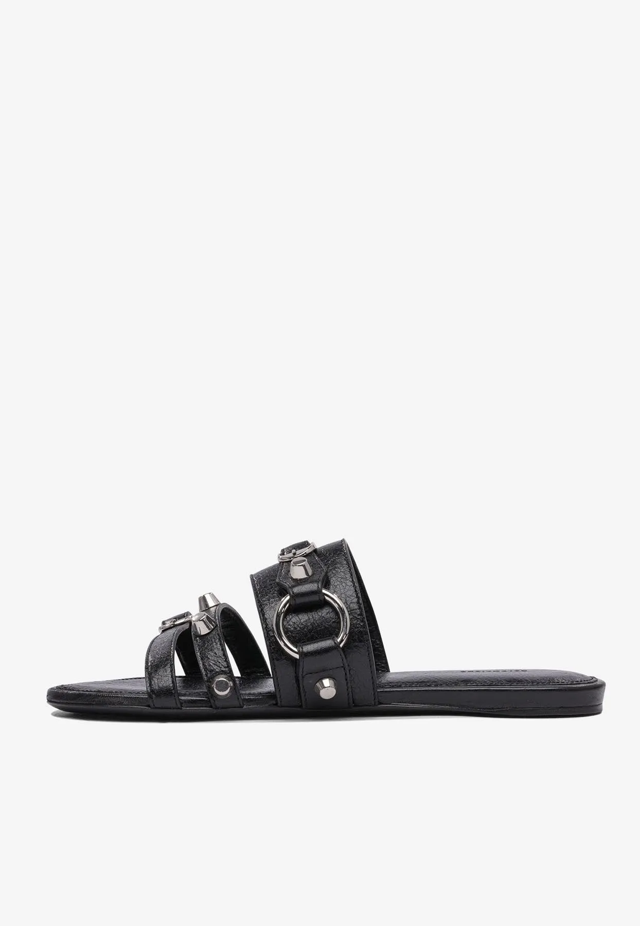 City Flat Mules in Nappa Leather