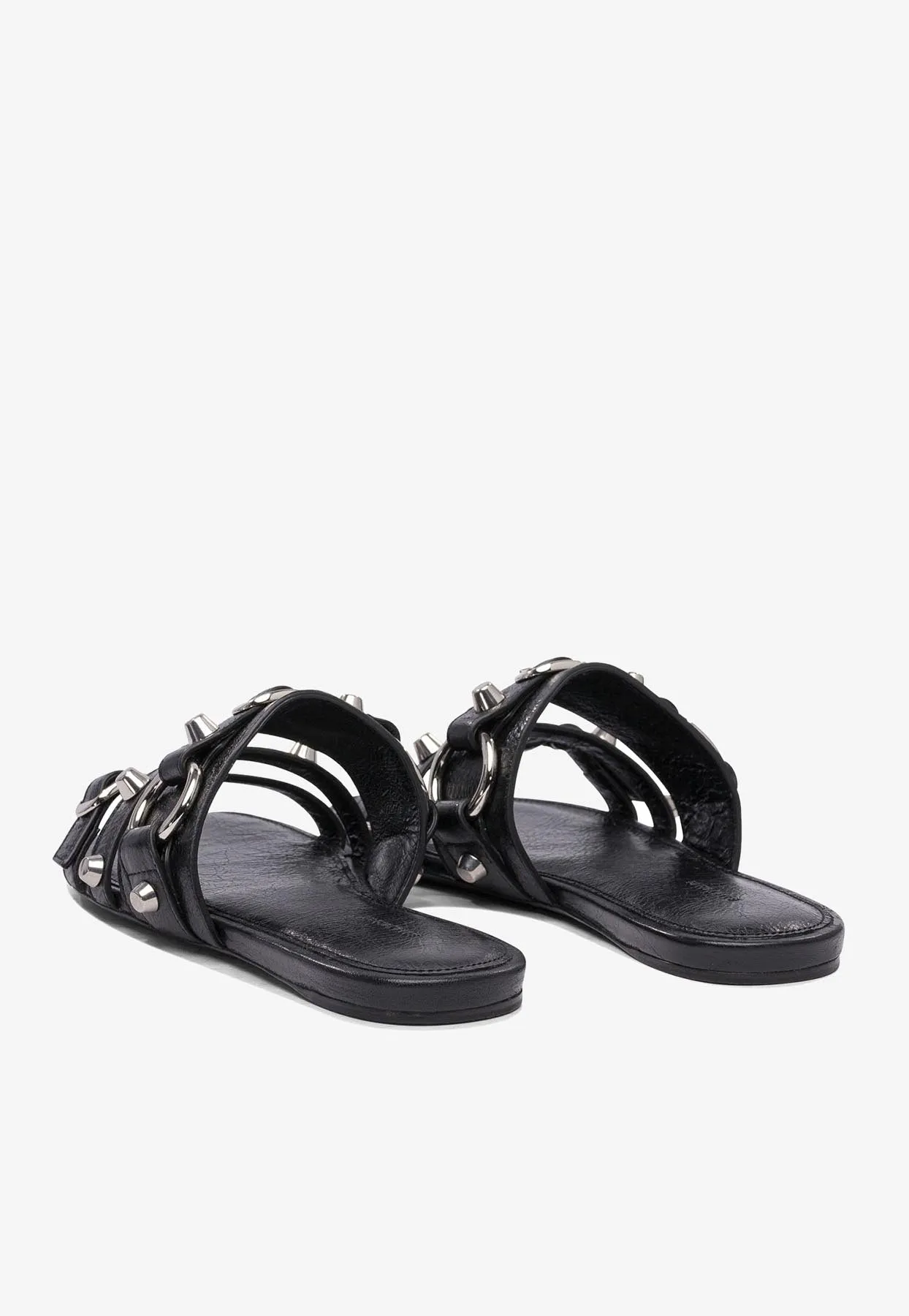 City Flat Mules in Nappa Leather