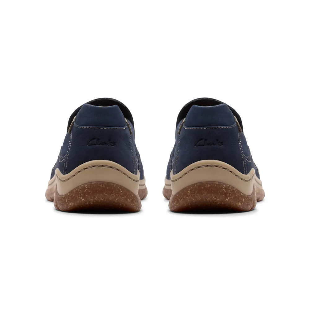 Clarks Orlene Slip Navy Nubuck Shoe (Women's)