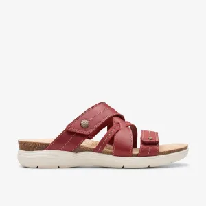Clarks Women's April Willow Red Leather