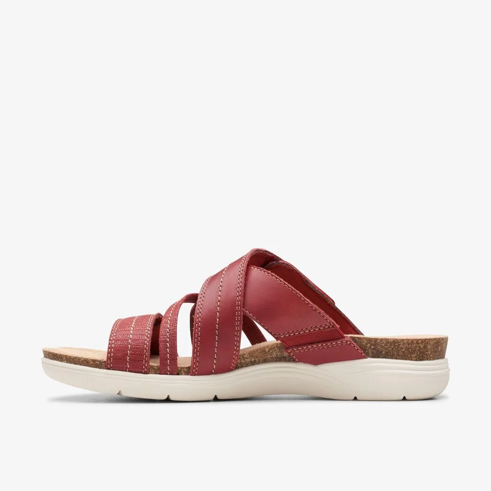 Clarks Women's April Willow Red Leather