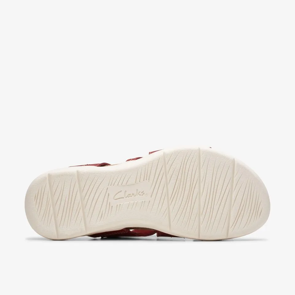 Clarks Women's April Willow Red Leather