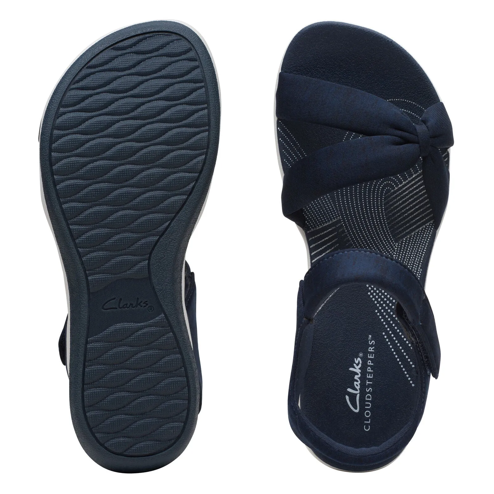 Clarks Women's Arla Shore Navy Textile