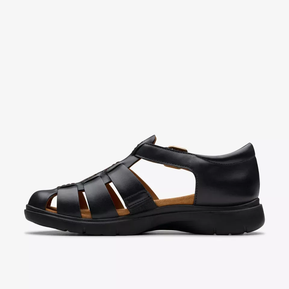 Clarks Women's Certina Sun Black Leather 26181887