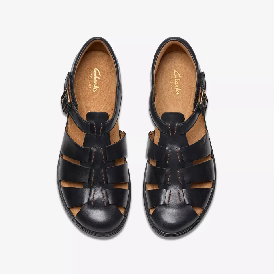Clarks Women's Certina Sun Black Leather 26181887